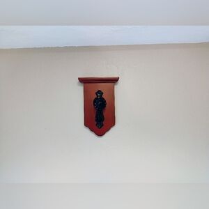Red Doorknob Coat Hanger